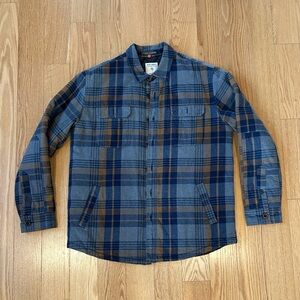 Ruff Hewn Grey Plaid Quilted Jacket